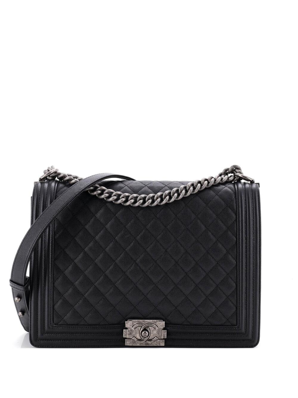Chanel Boy Flap Bag Quilted Caviar #350901C46B